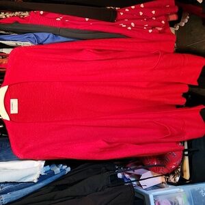 Old Navy XL long red cardigan
